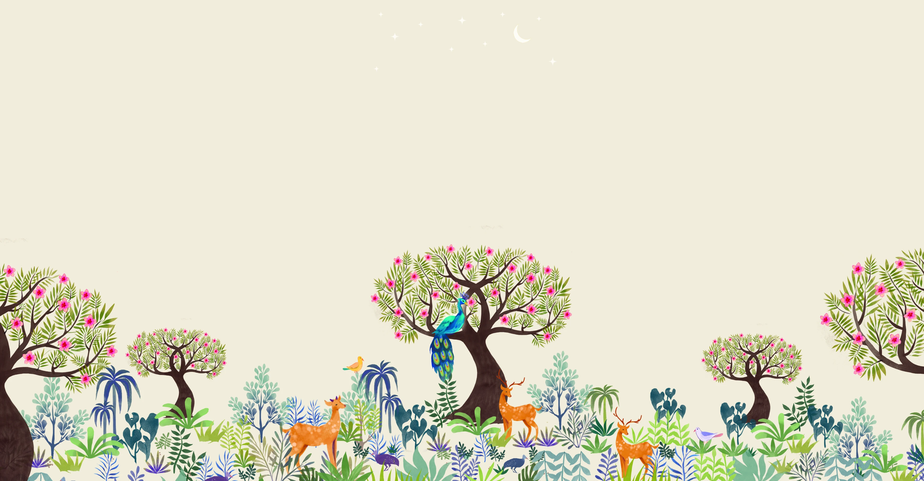 Aranya Bloom carton artwork laid out flat, showing the cream base, black wordmark and botanical illustration